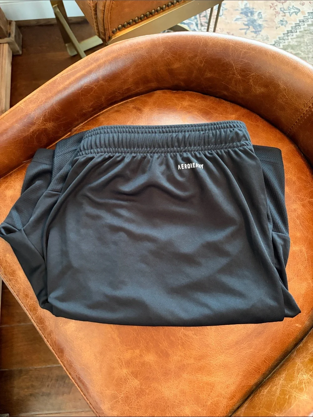 adidas Black Men's Athletic Shorts with Reflective Stripes
